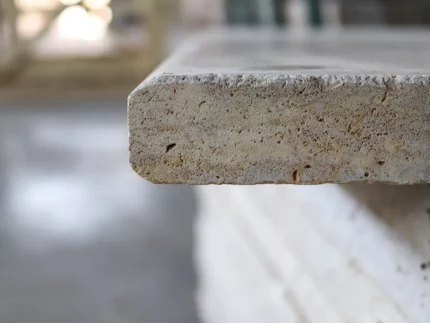 BeigeTravertine-Step Riser