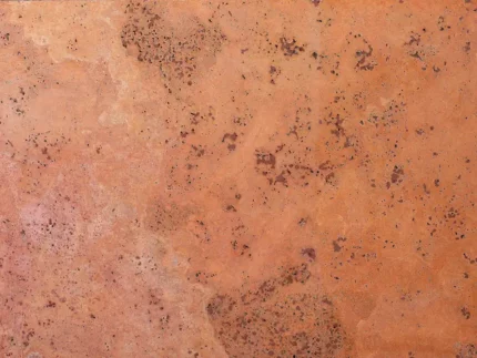 Red Travertine-Cross Cut-Honed-Tile