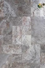 Silver Travertine-Cross Cut-Tumbled-Tile