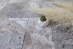 Silver Travertine-Cross Cut-Tumbled-Tile