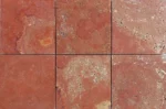 Red Travertine-Cross Cut-Brushed