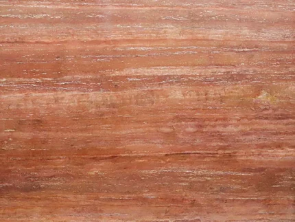 Red Travertine-Vein Cut-Polished