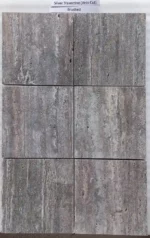 Silver Travertine-Vein Cut-Brushed