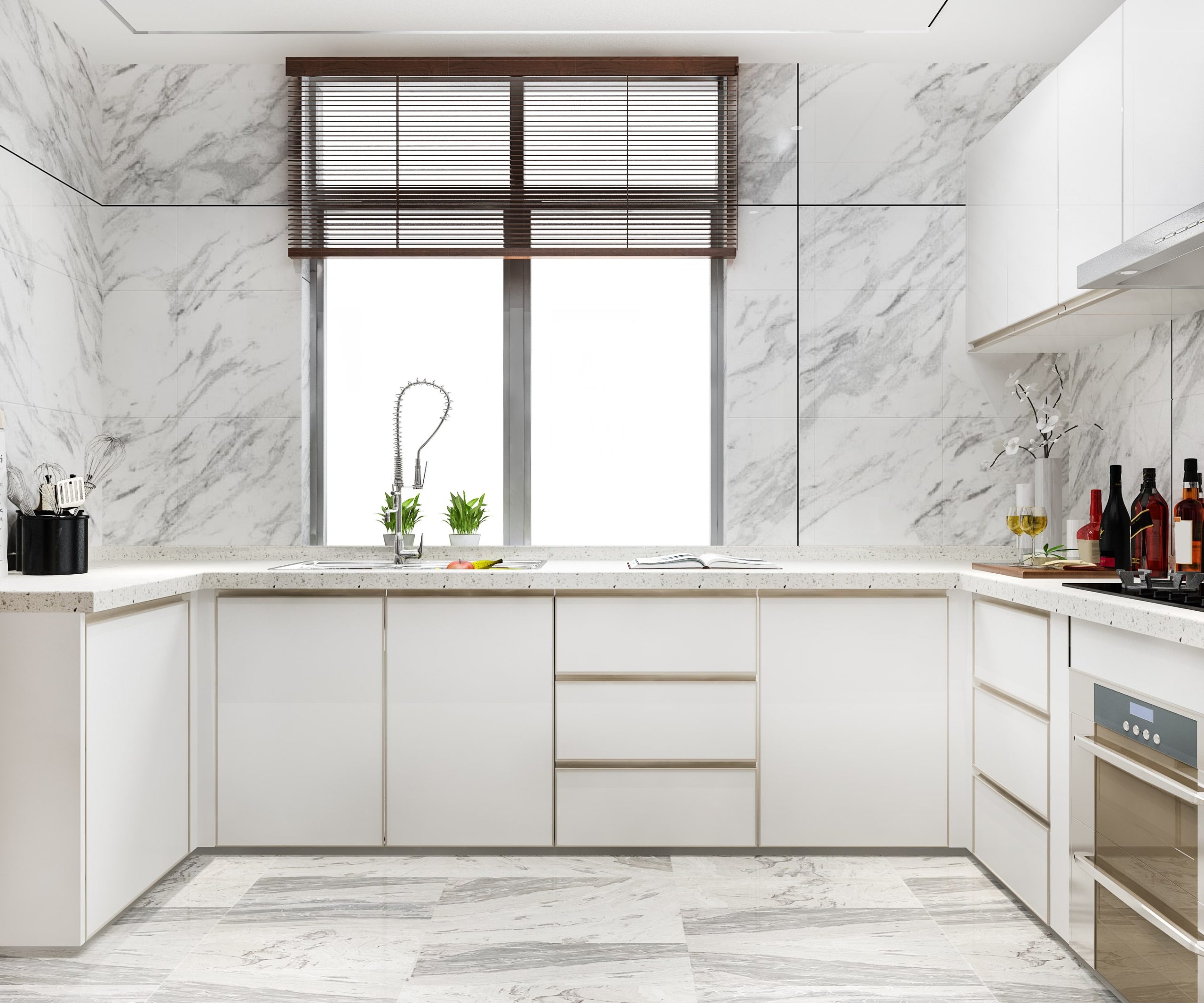 White Granite for Kitchens سنگ گرانیت سفید