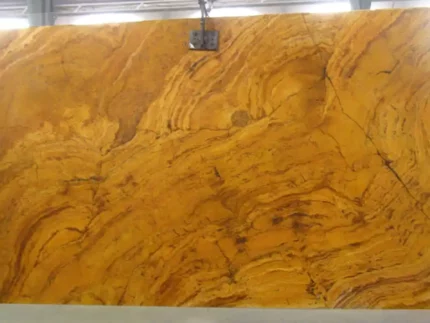 Yellow Travertine-Cross Cut-Honed-Slab
