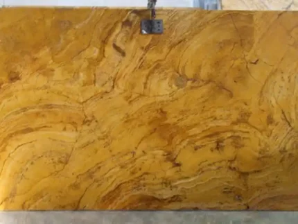 Yellow Travertine-Cross Cut-Honed-Slab