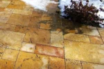 yellow travertine-Paver