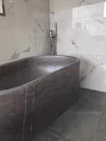 Pietra Grey Marble Bathtub - Brushed