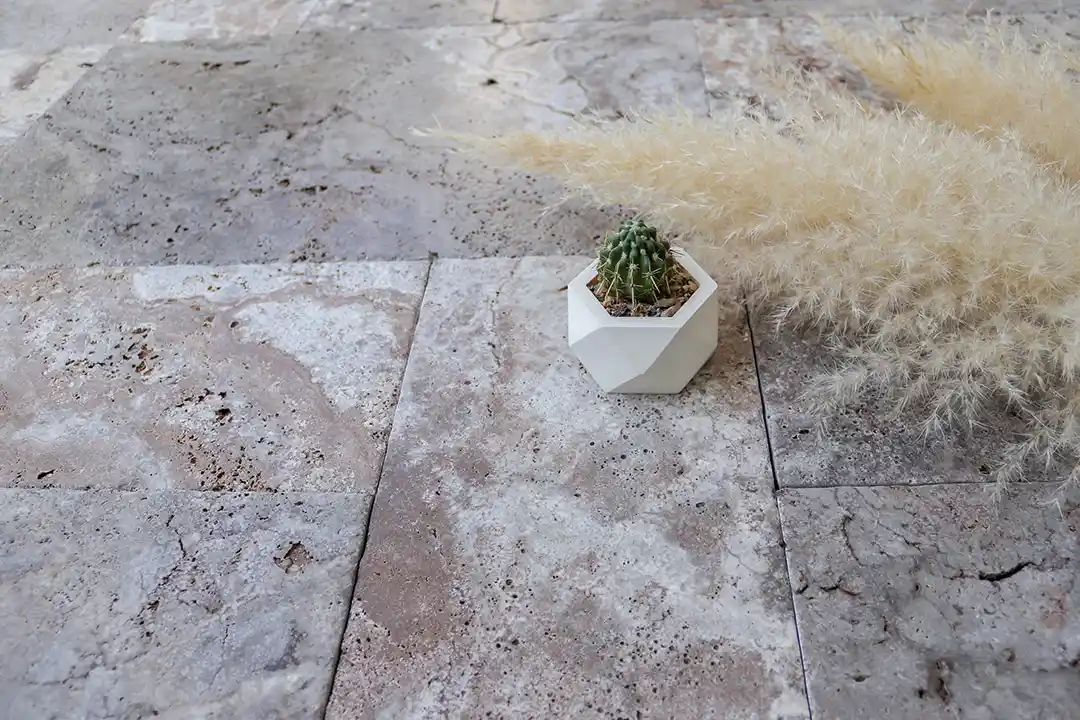 Silver Travertine Cross Cut Tumbled Tile 3 1 - Negin Sang Karimi Company