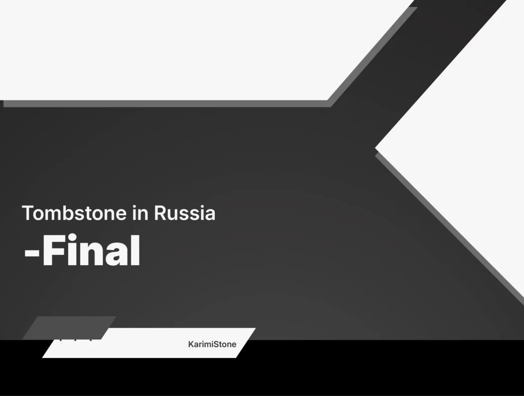 Tombstone in Russia-karimi stone